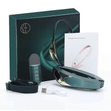 (green, One size) Microcurrent slimming instrument intelligent red and blue colour light rejuvenation double chin beauty instrument thin face magic weapon