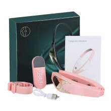 (pink, One size) Microcurrent slimming instrument intelligent red and blue colour light rejuvenation double chin beauty instrument thin face magic weapon