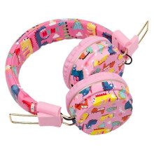 (pink, One size) Headmounted Bluetooth headset for children cute cartoon dinosaur wireless headset