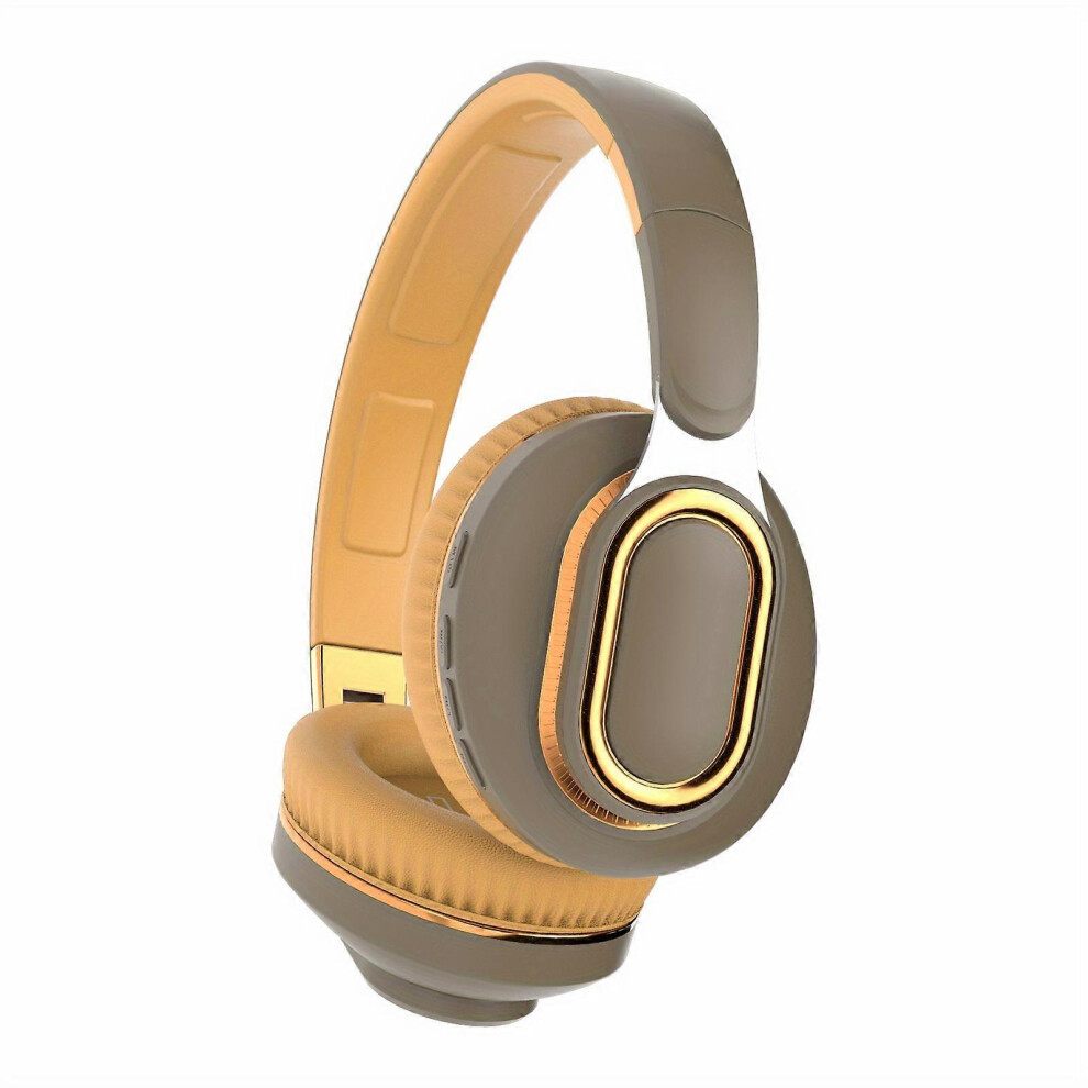 (Brown Green, One Size) Headmounted Tooth Headset Wireless Card Subwoofer Headset Blue 6900188124984