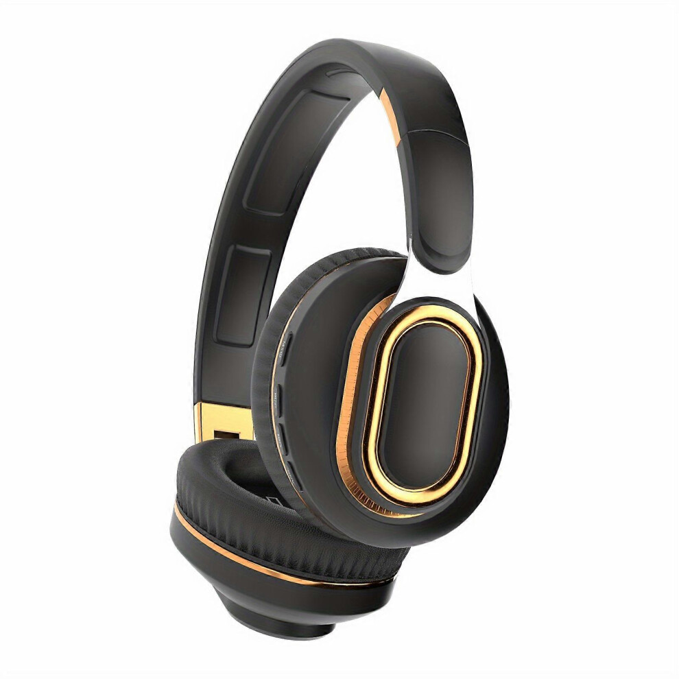 (, One Size) Headmounted Bluetooth Headset Wireless Card Subwoofer Headset Black 6911341367148