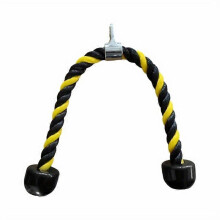(yellow, One size) Triceps fly bird trainer pushdown rope gantry sports pulldown handle fitness doubleended rope for men