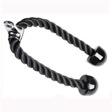 (black, One size) Triceps fly bird trainer pushdown rope gantry sports pulldown handle fitness doubleended rope for men