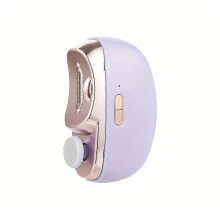 (Purple, One size) Nail polisher electric nail scissors for children and adults antipinch automatic nail clipper multifunctional nail polisher
