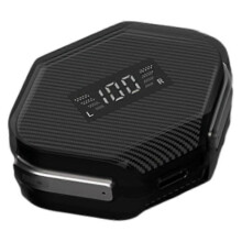 (black, One size) Bluetooth Headset Wireless Mini Game Low Latency ENC Dual Microphone