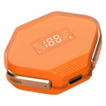 (orange, One size) Bluetooth Headset Wireless Mini Game Low Latency ENC Dual Microphone
