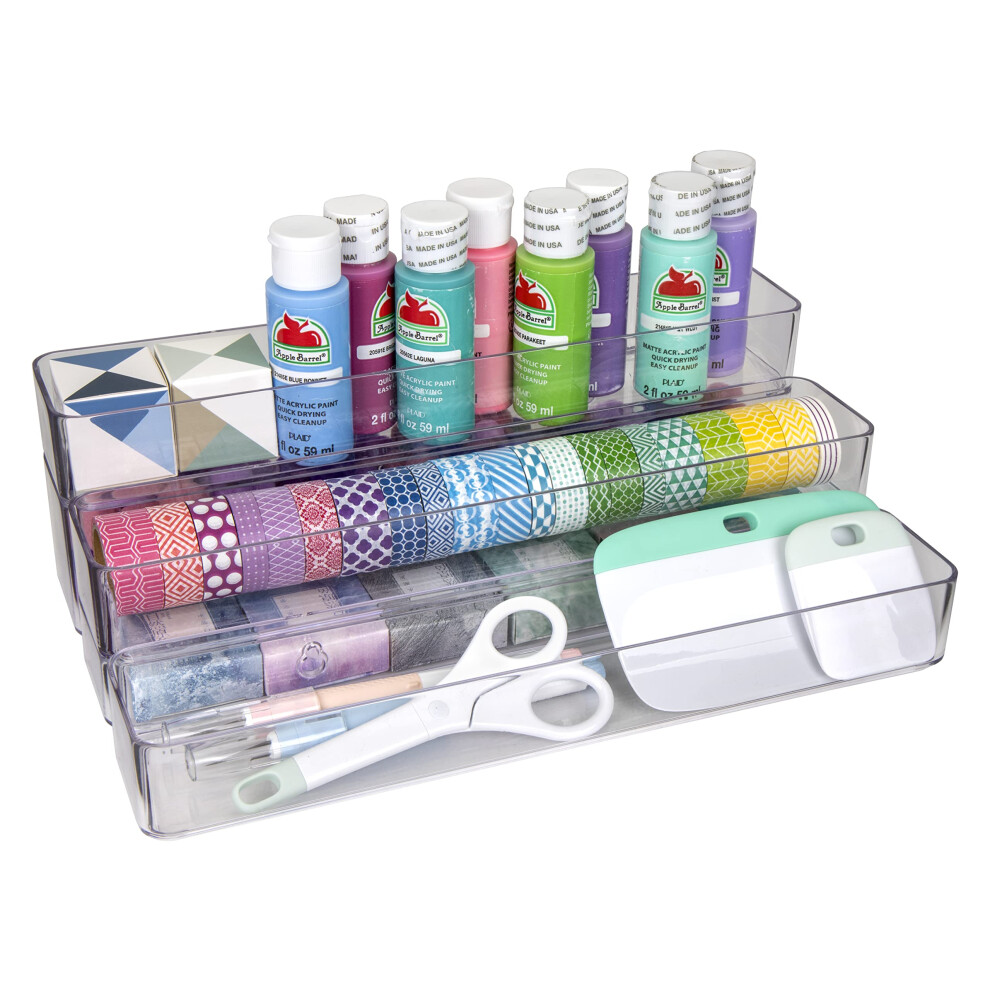 ArtBin 6959AG 2in1 Wall and Desktop Organizer  Stadium WallMountable Desktop Organizer  Clear  1 Organizer-image-OPC-PFRMJFM-NEW