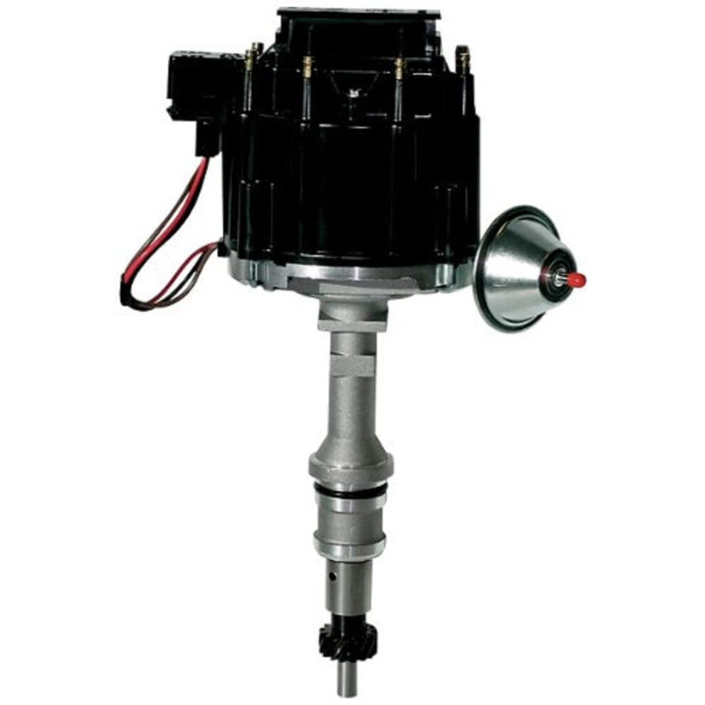 Proform 66969Bk Vacuum Advance Hei Distributor With Steel Gear And Cap For Ford 221-302 Black 037995519699