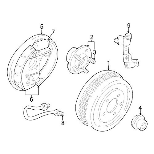 MOTORCRAFT - Bremsleitung (P) (BRTR104)