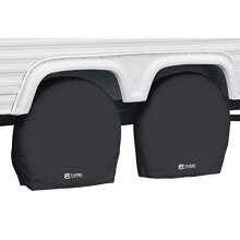 Klassieke Accessoires Over Drive RV Wieldoppen Wielen 37""""-41"""" Diameter (bus) 9.25"""" Bandbreedte Zwart