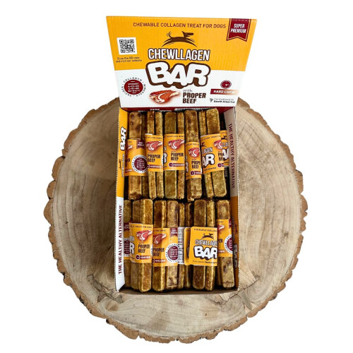 (Beef, Full Box (Small 24 Pack)) Chewllagen BAR