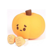 (As show, One size) Pumpkin silicone night light bedroom sleep light bedside pat light night light children sleeping light
