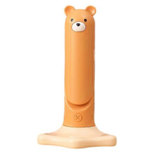 (orange color, One size) Cute Bear Folding Table Lamp Student Reading Eye Protection Lamp Children's Bedroom Bedside Rechargeable Night Light
