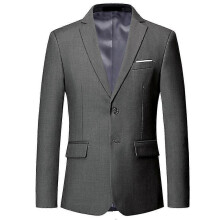 (M, One size) Men business suits men two-button small blazers men suits
