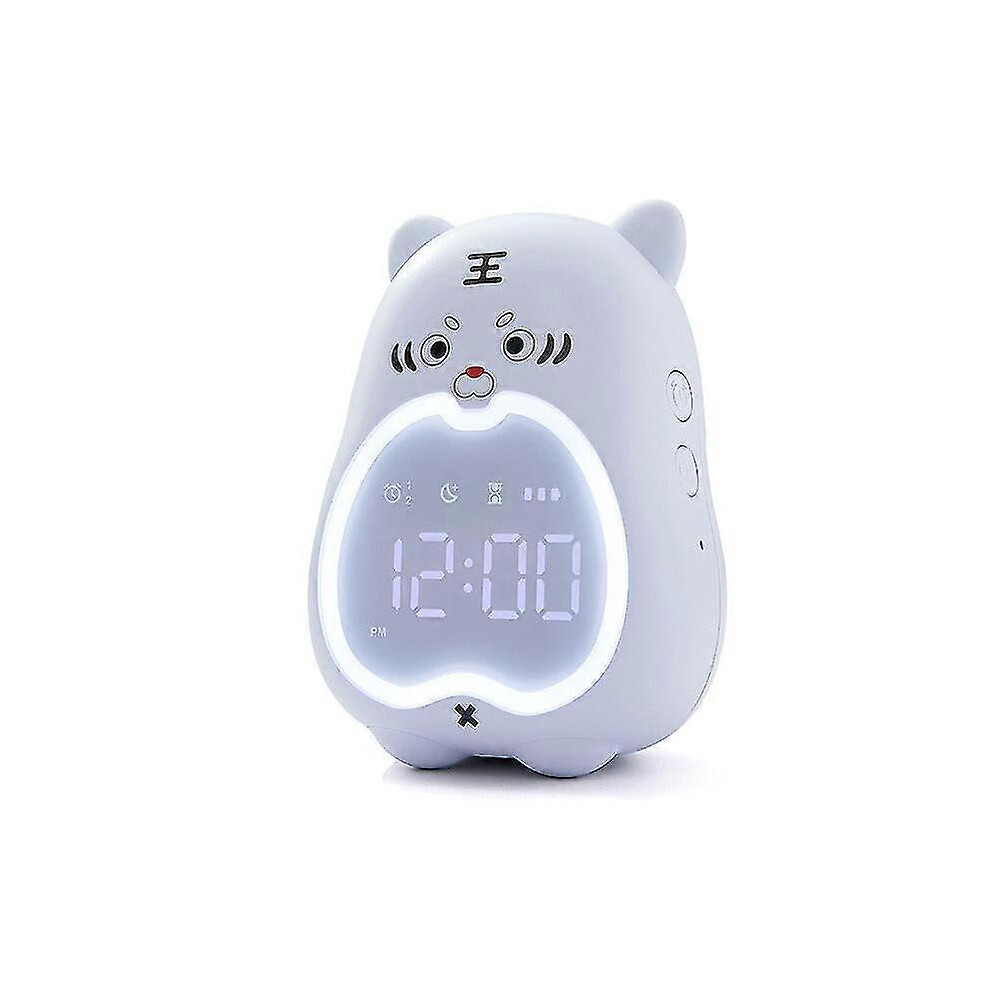 (, One Size) Pipihu Learning Alarm Clock Bedside Clock Student Learning Night Light Countdown Snooze Bedroom Clock Blue Hiigyl