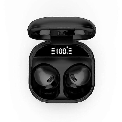 (Classic black, One size) Wireless Bluetooth headset mini inear stereo touch digital display gaming headset