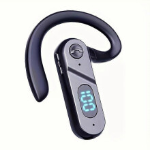(As show, One size) Bone conduction Bluetooth headset wireless highpower digital display voice control monitoring inear sports business headset