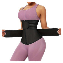 (XXL, One size) Zipper Corset Belt Shaping Waist Trainer Sweat Absorbent Womens Tight Waist Shaping Device