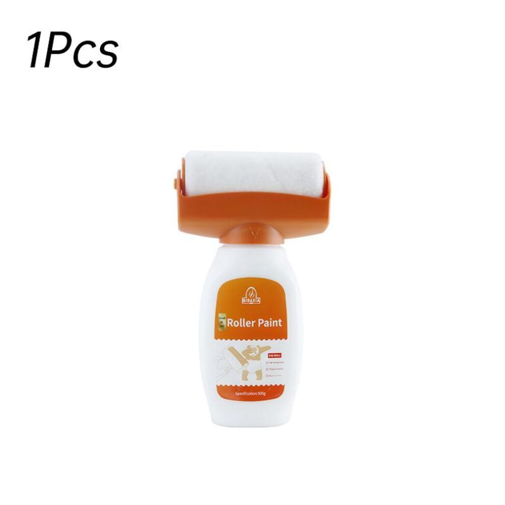 (1PC 450ml) Roller Wall Repair Paint Antibacterial White Water Based Latex Paint roller DIY Renovation Wall Repair Household Cleaning Tool