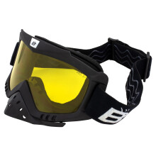 Birdz Eyewear Toucan Motorcycle ATV UTV Motocross Ski Pehmustetut suojalasit irrotettavalla nensuojalla (keltainen)