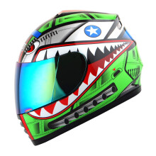 Motocykel prilba WOW, celotv rov , Street Bike, BMX, MX, pre ml de , pre deti, ralocia zelen