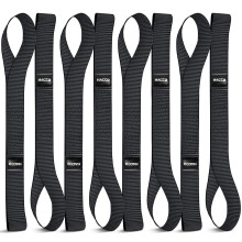 Haccoplanet 8PK Soft Loop Motorrad-Spanngurte 1,6 x 17 Zoll 10000LB Bruchfestigkeit Hochleistungs-Spanngurte zur Sicherung von ATV UTV Dirt Bike Rase