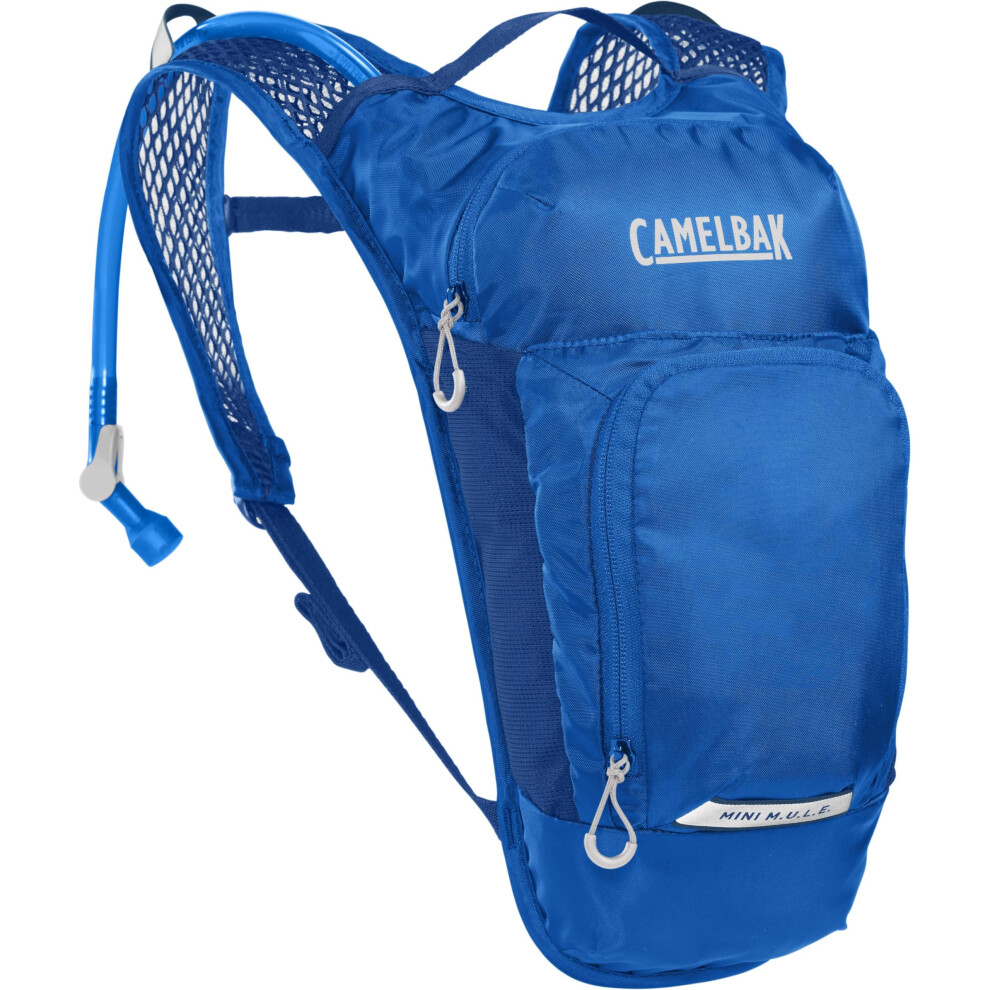 CamelBak Mini M.U.L.E. Kids Hydration Backpack for Hiking and Biking - 50oz  Blue