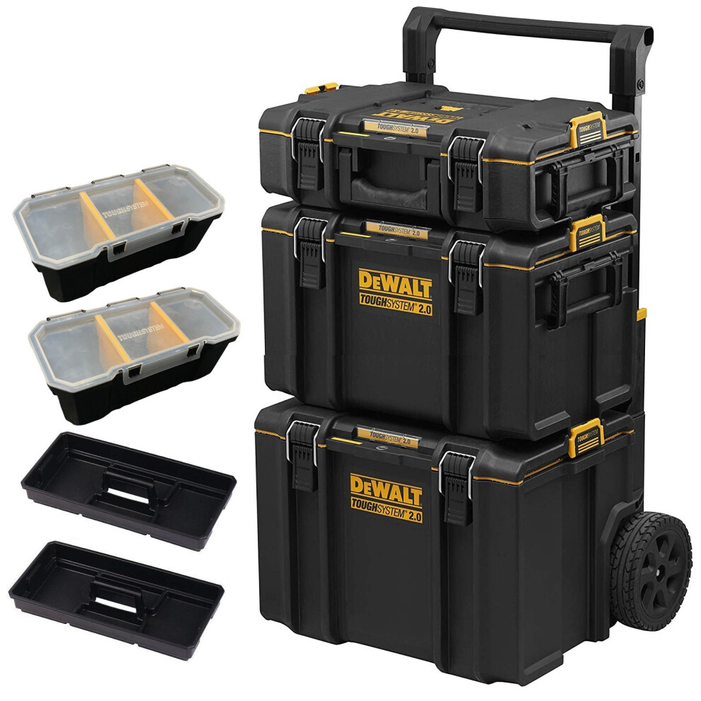 Dewalt Toughsystem 2 DS450 Rolling Mobile Tool Storage Box Trolley DS400 + DS166