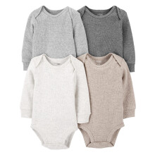 Enkle glæder ved Carters baby 4-pakker langærmet termiske bodysuits
