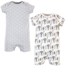 Hudson Baby Unisex bavlnen    overaly pre b   b   tk    Royal Safari, 2 ks, 0-3 mesiace