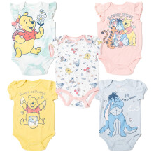 Disney Tigger Winnie the Pooh Eeyore Βρεφικά Κορμάκια 5 Τεμαχίων 12 Μηνών