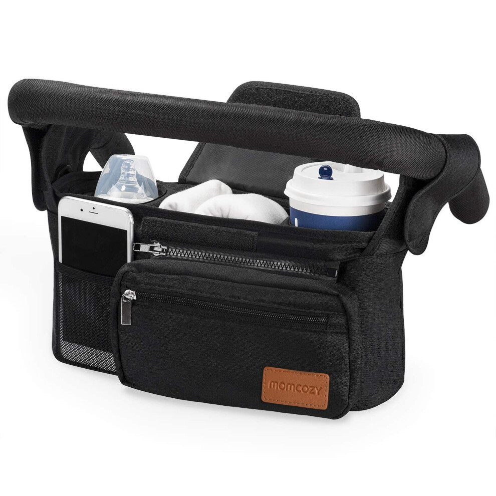 Momcozy Universal Stroller Organizer With Insulated Cup Holder Detacha Gezellig