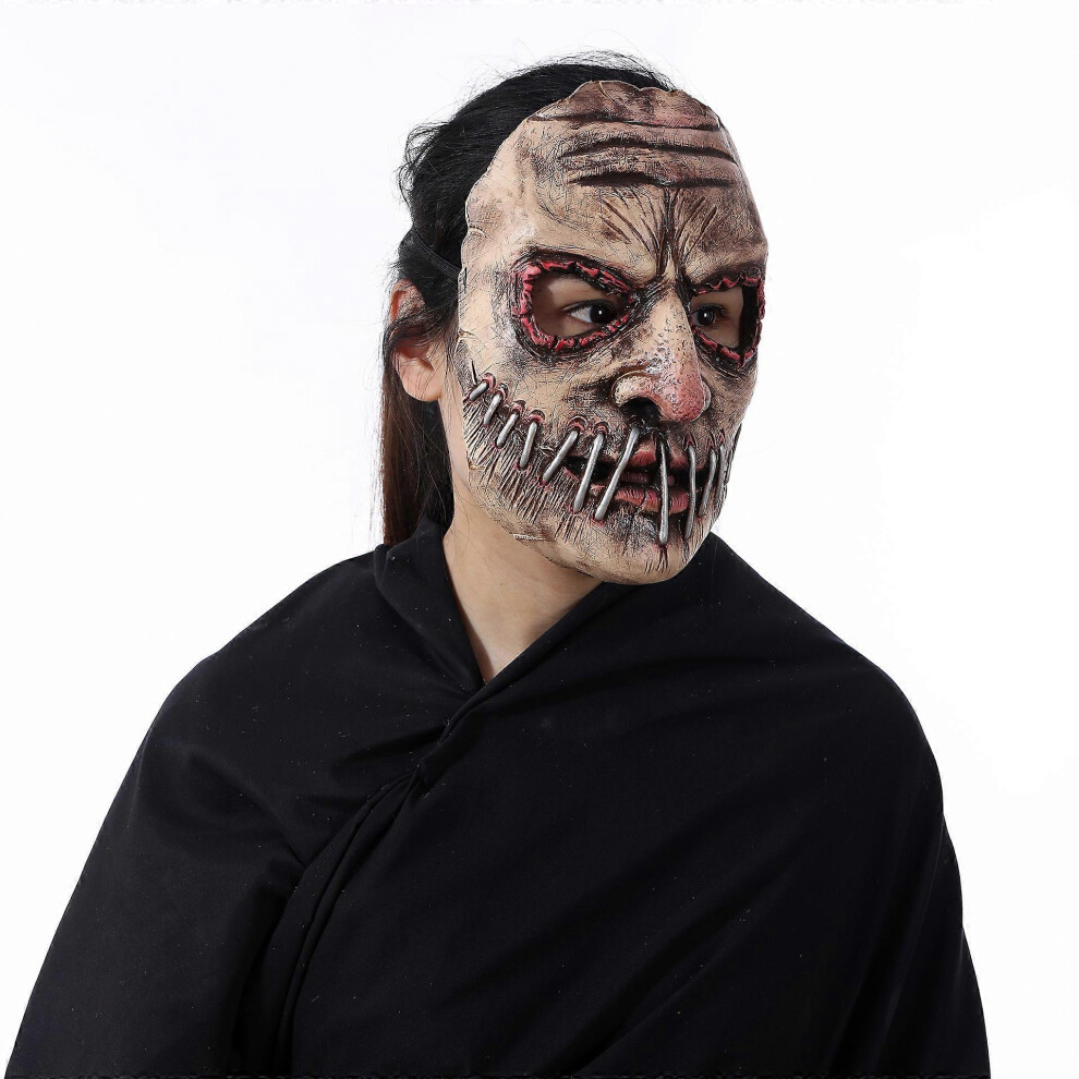 (As show, One size) Halloween Horror Mask Party Big Mouth Demon Scary Clown Mask, Horror Masks Cosplay Props, Creepy Mask For Haunted House-image-OPC-PG5YSN7-NEW