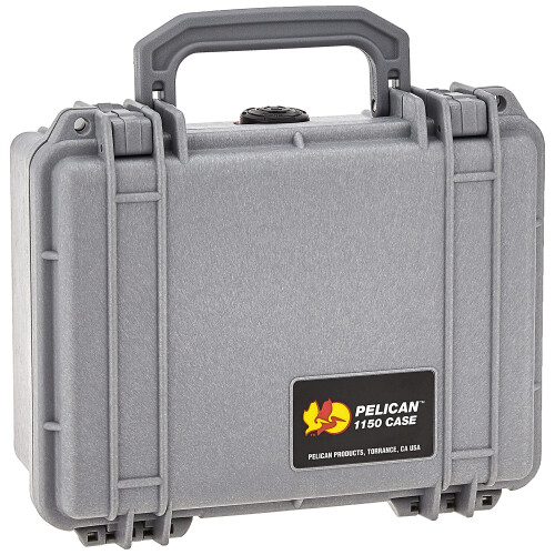 Pelican 1150 Camera Case With Foam (Silver)