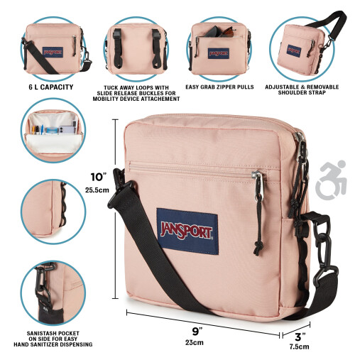 Jansport JanSport Central Σακίδιο Προσαρμοσμένο για Καροτσάκια και Περπατητές, Κόκκινο/Πολύχρωμο 2