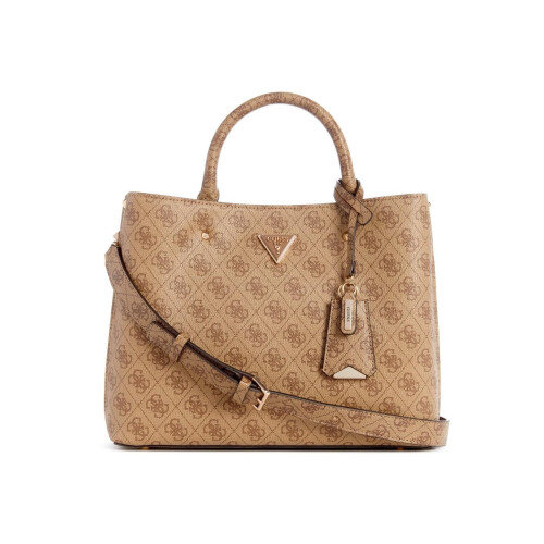 Guess Gissa meridian flickvn Satchel Latte logotyp