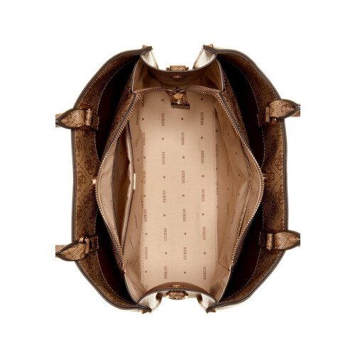 Guess Gissa meridian flickvn Satchel Latte logotyp 2