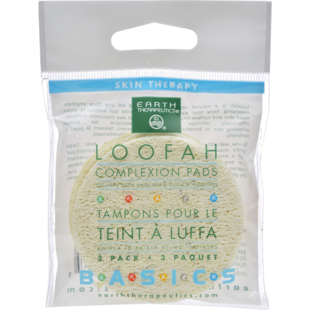 Le Conserve Della Nonna Earth Therapeutics Skin Therapy Loofah Complexion Pads Pack Of 12