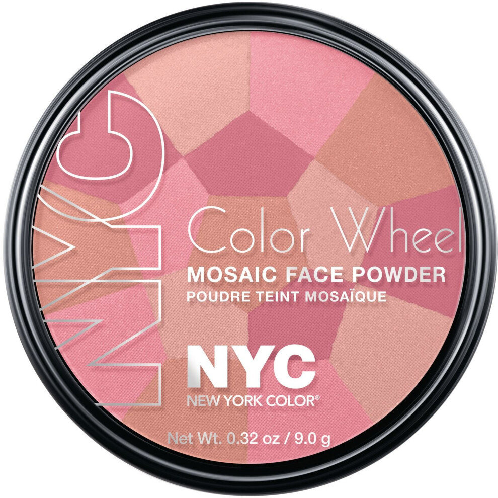 New York Pink Color Wheel Mosaic Face Powder Cheek Glow 0.32 Ounce