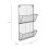 Charles Bentley Charnwood Contemporary Iron Grey Mountable Magazine Rack Inside/Outside Use 1.2kg L58 x W32 x D12cm 6