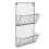 Charles Bentley Charnwood Contemporary Iron Grey Mountable Magazine Rack Inside/Outside Use 1.2kg L58 x W32 x D12cm 5