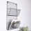 Charles Bentley Charnwood Contemporary Iron Grey Mountable Magazine Rack Inside/Outside Use 1.2kg L58 x W32 x D12cm 2