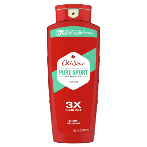 Old Spice Αφρόλουτρο για Άνδρες, Pure Sport, 24 Fl Oz (Συσκευασία 4) 1