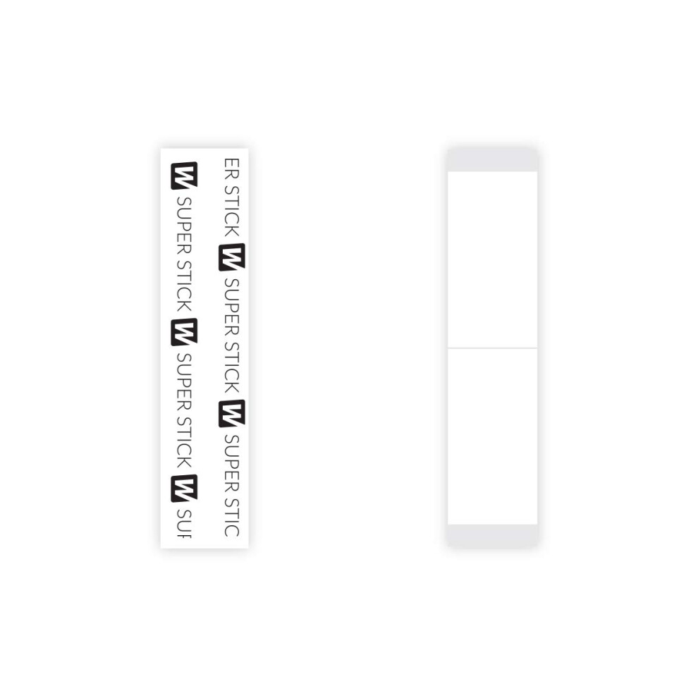 Loopband Walker Tape Co. Stick Tape Straight Strips By Walker, 36 Pcs 3/4 In X 3 In Clear