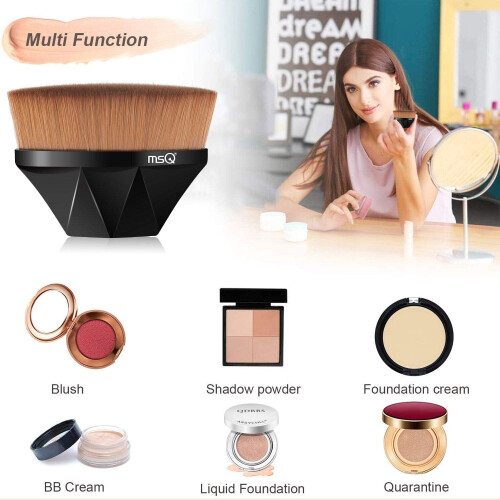 Foundation Brush Makeup Brush med sag sort 1