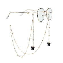 (Black, One size) Metal Glasses Chains Fashion Sunglasses Lanyards Anti-lost Reading Glasses Cords Eyeglasses Strap Eyewear Accessories