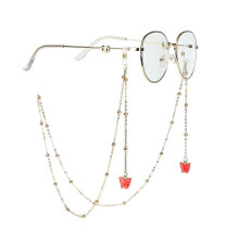 (Rose Red, One size) Metal Glasses Chains Fashion Sunglasses Lanyards Anti-lost Reading Glasses Cords Eyeglasses Strap Eyewear Accessories