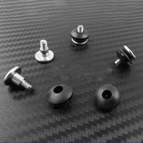 Hard Disk Damping Screw 3.5 Thick Tooth Step Screw for w/ Rubber Ring for 3.5'' 2
