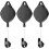 (As show, One size) Vr Helmet Cable Hook Pull Hook 3 Sets (black) Vr Cable Management,ceiling Roller System,headset Accessories Fixed Retractable Quiet 1