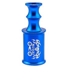 (Blue pirate, One size) Front Lamp Holder Bike Light Tube Sleeve Bicycle Wheel Axle Bicycle Hub Wheel Light Mount Multi-color Optional